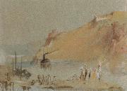 J.M.W. Turner river scene with steamboat France oil painting artist